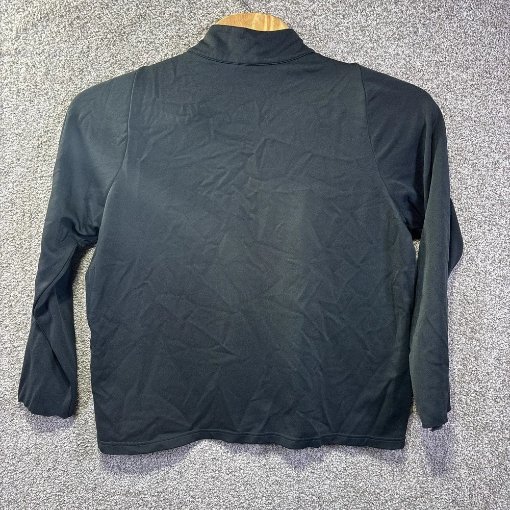Nike Pullover Mens XL Black‎ 1/4 Zip Long Sleeve Running Training Athletic Shirt